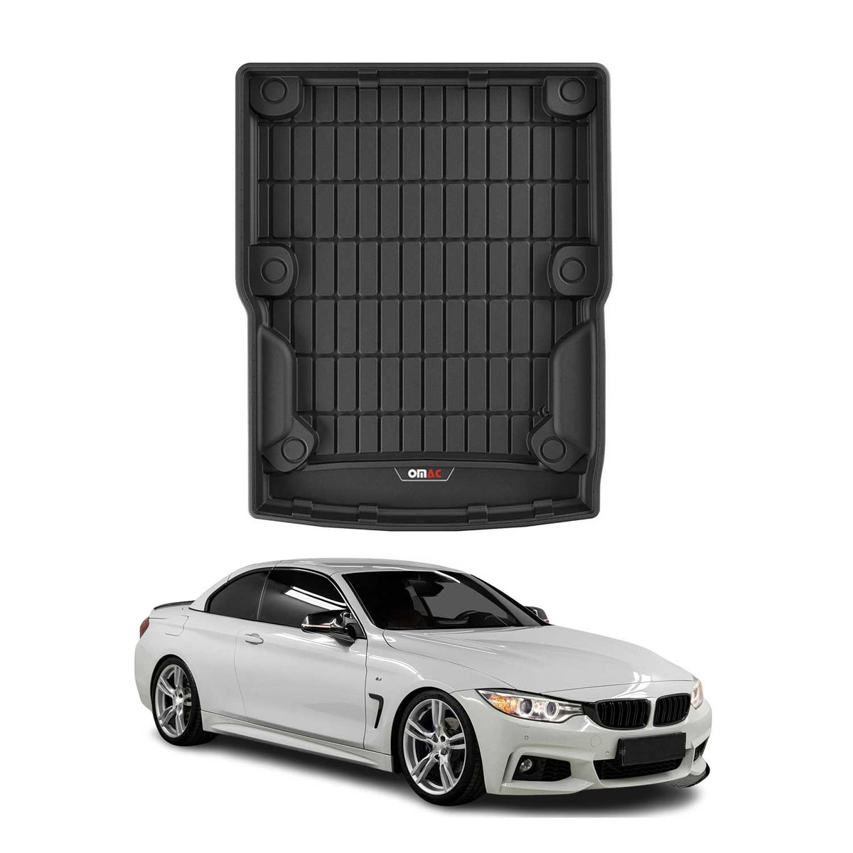 OMAC Premium Bandeja Maletero Alfombrilla para BMW Serie 4 F33 Cabrio 2013-2020