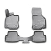 OMAC Alfombrillas De Coche para VW Golf 7 2012-2019 Gris Goma TPE 4Pza