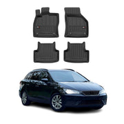 OMAC Premium Alfombrillas Coche para Seat Leon / Leon Hatchback 2012-2020 TPE 4x