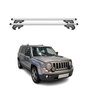 Menabo Barras de Techo Baca para Jeep Patriot 2007-2012 Gris Aluminio 2Pza