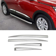 Protectores Puerta Lateral para Peugeot Active P84 2016-2024 Brillante Acero