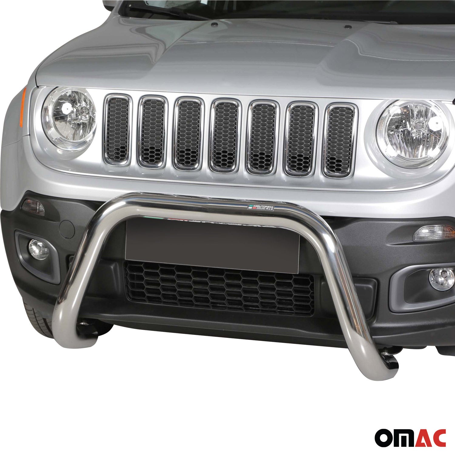 Bull Barra Frontal para Jeep Renegade 2014-2017 Plata Acero