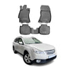OMAC Alfombrillas De Coche para Subaru Outback 2010-2014 Negro Goma TPE 4Pza