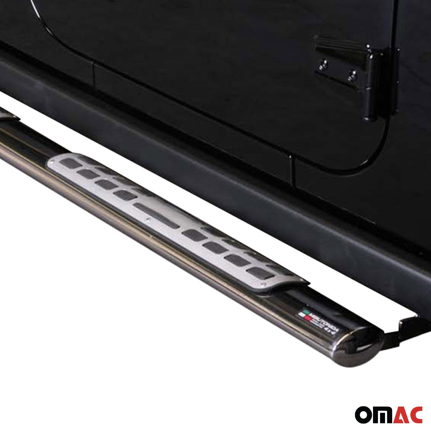 Par de Estribos Barras Laterales para Jeep Wrangler 2011-2017 Plata Acero 2x