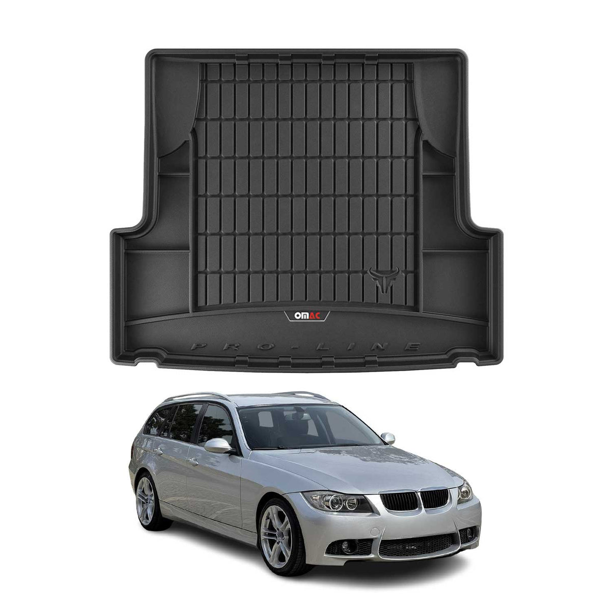 OMAC Premium Bandeja Maletero Alfombrilla para BMW Serie 3 Wagon E91 2004-2012
