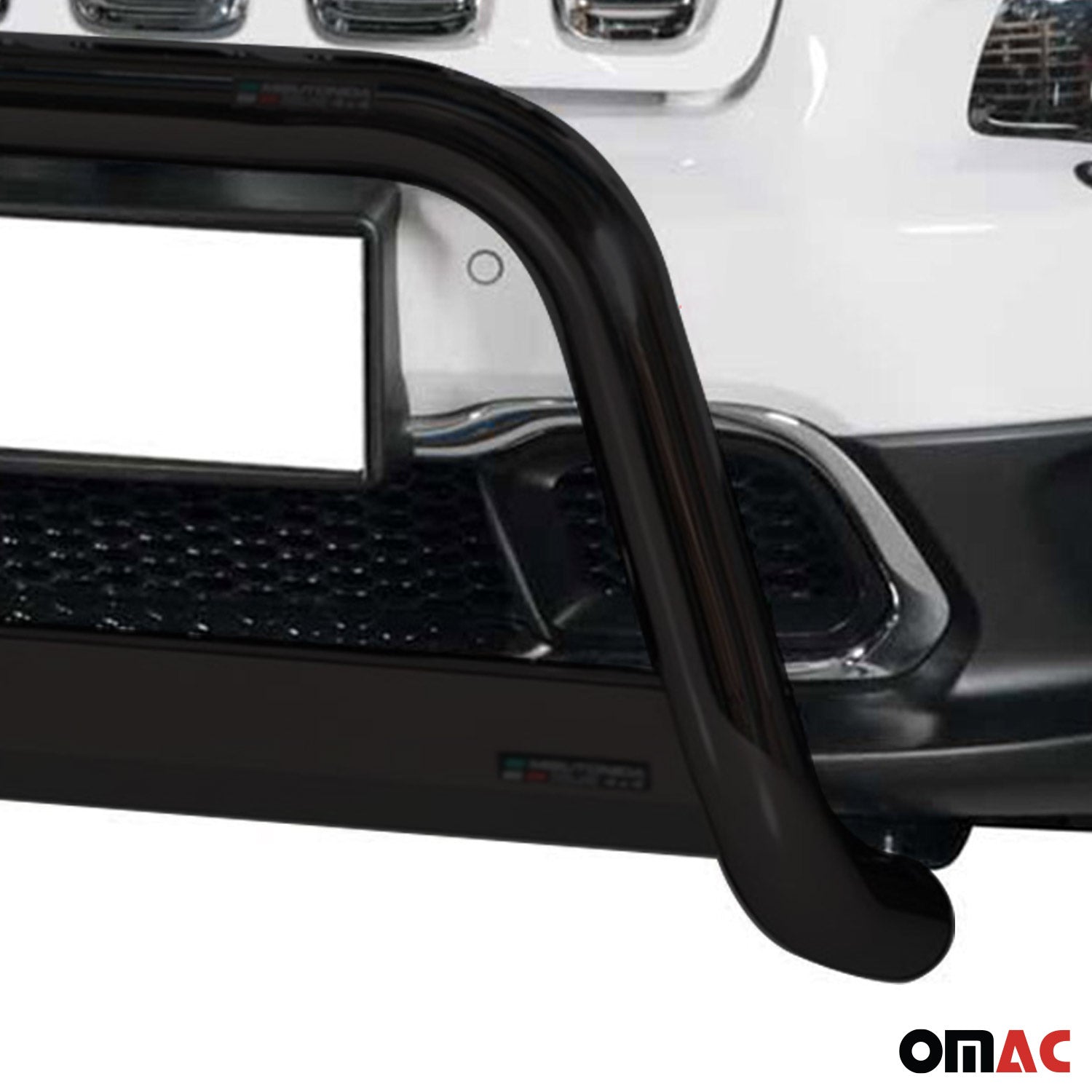 Bull Barra Frontal para Jeep Cherokee 2013-2018 Negro Brillante Acero