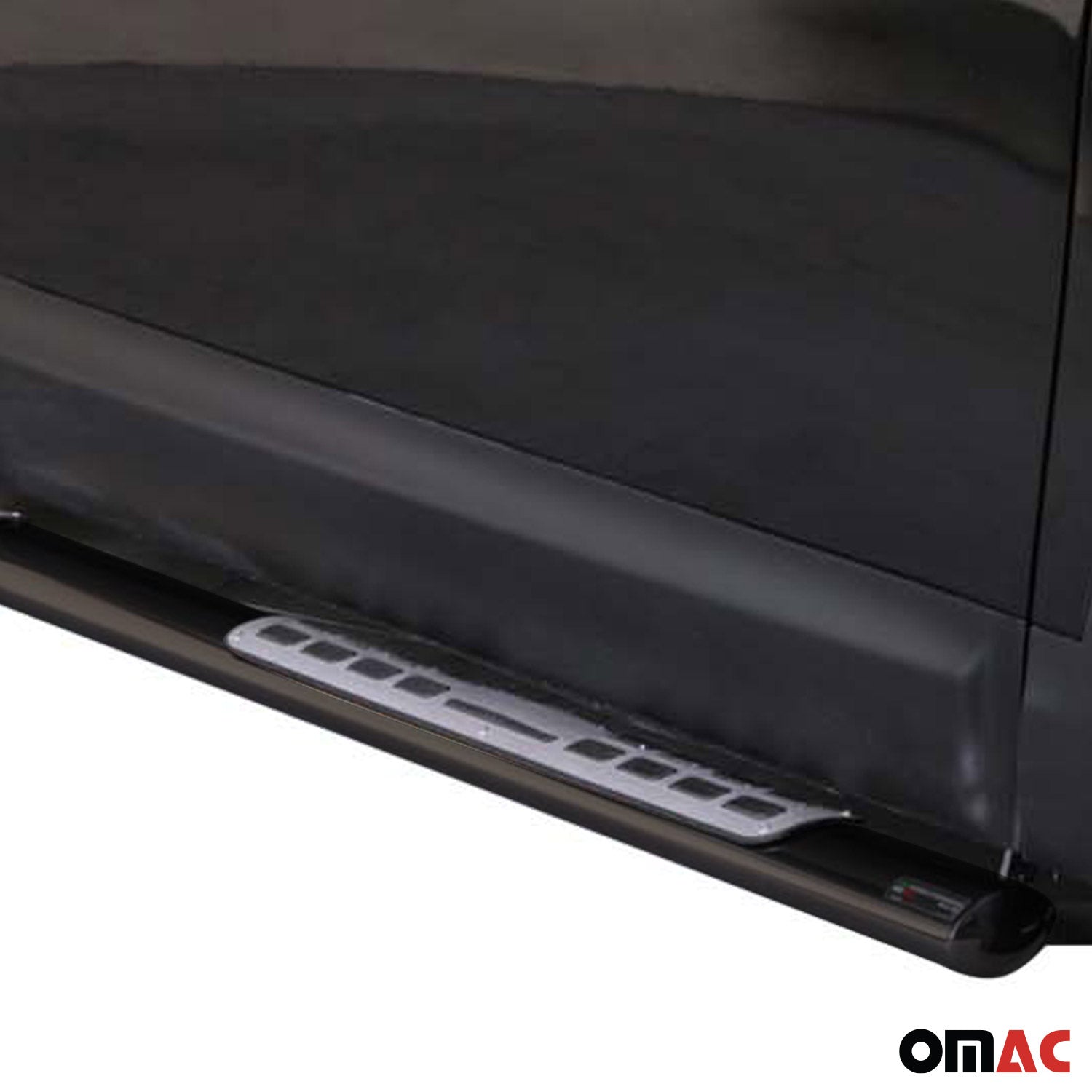 Par de Estribos Barras Laterales para Nissan Qashqai 2010-2013 Negro Acero