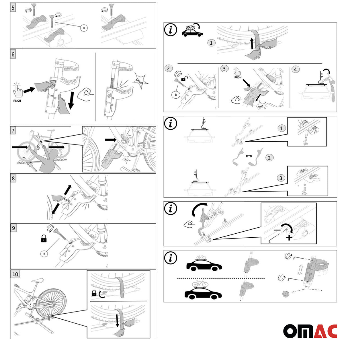 Portabicicletas de Techo para Bicicletas Universal Gris Negro Aluminio