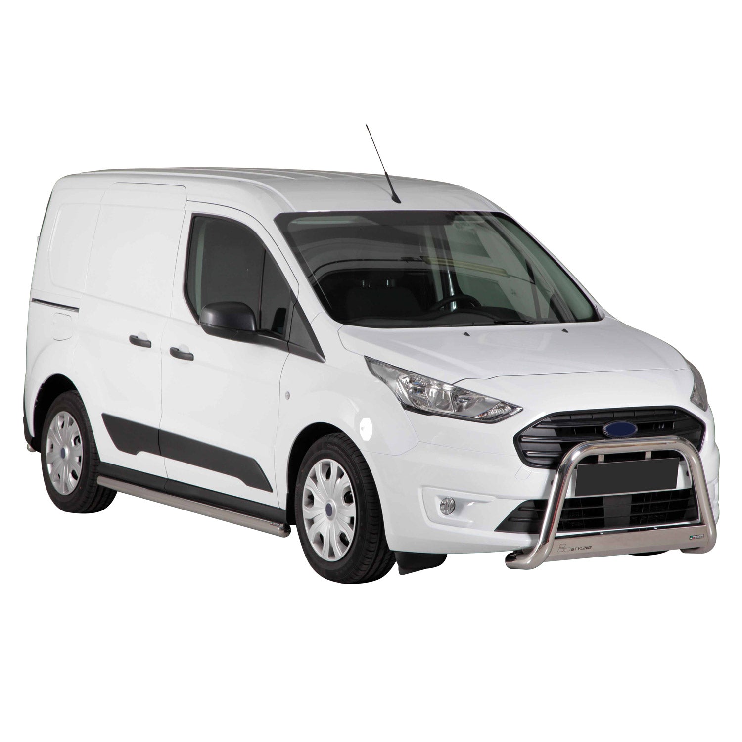 Bull Barra Frontal para Ford Transit Tourneo Connect 2018-2022 Plata Acero
