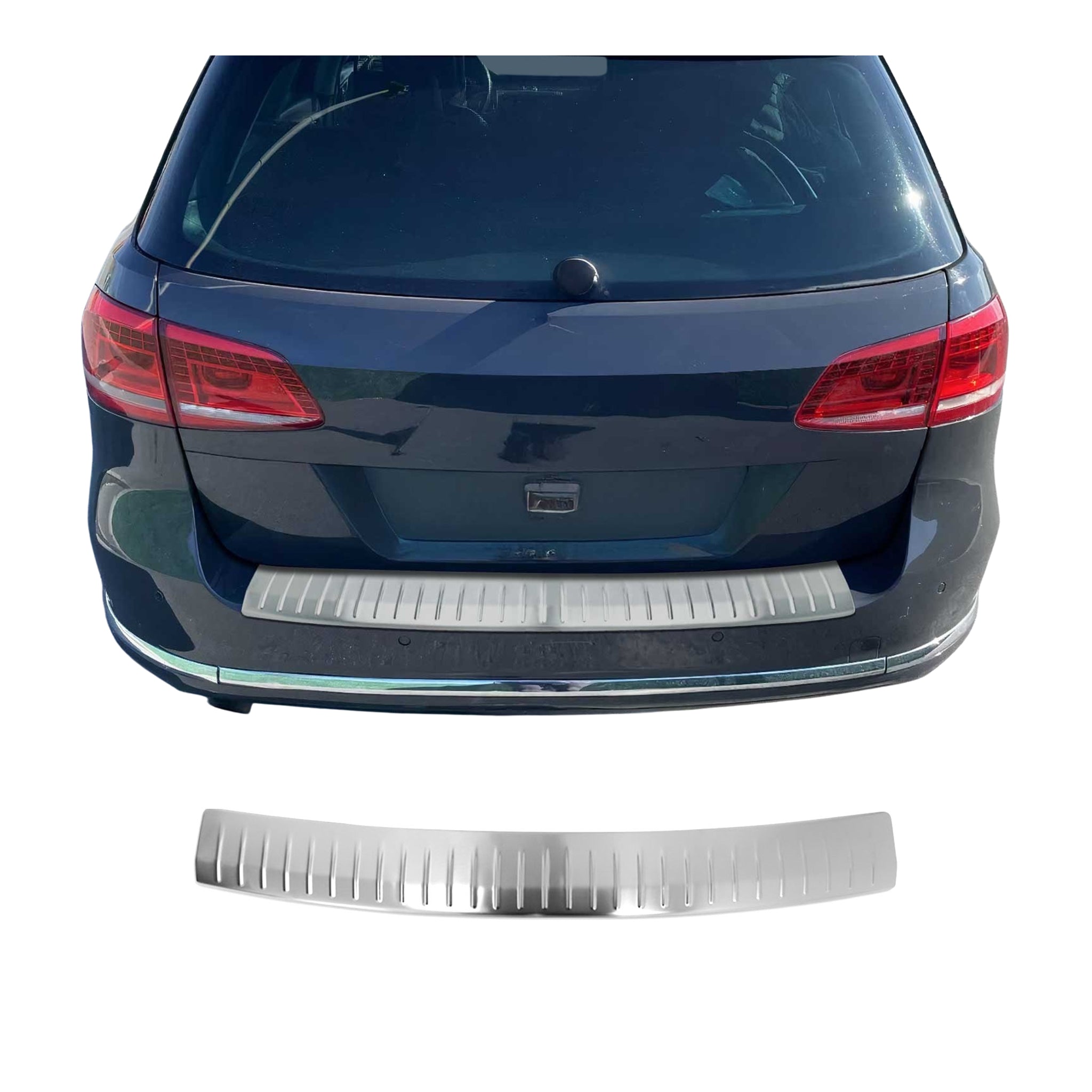 Protector Parachoques para VW Passat Familiar B7 2010-2015 Acero cepillado