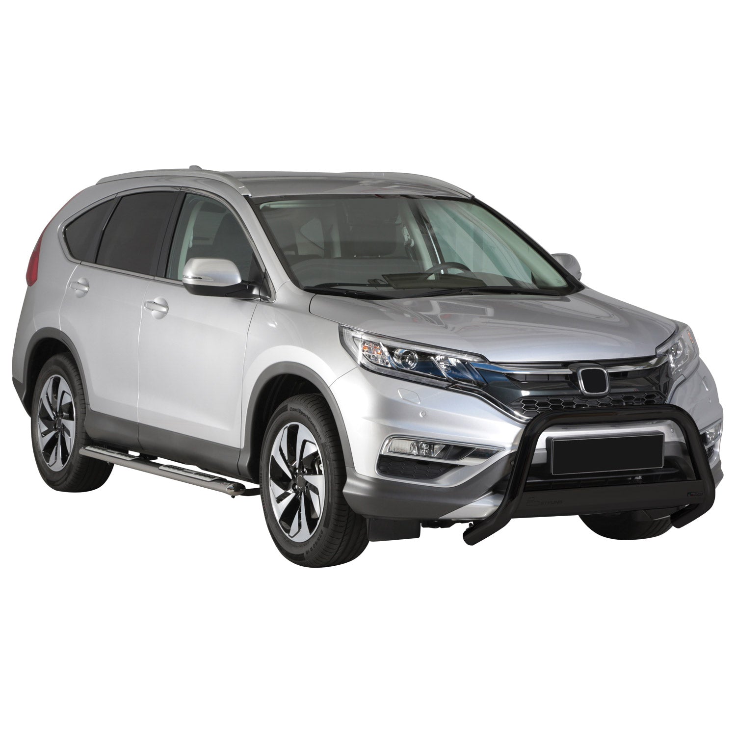 Bull Barra Frontal para Honda CR-V 2016-2018 Negro Brillante Acero 1Pza