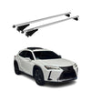Menabo Barras de Techo Coche Baca para Lexus UX 2018-2025 Gris Aluminio 2Pza