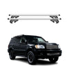 Menabo Barras de Techo Coche Barra para Toyota Sequoia 2001-2007 Gris Alu 2Pza
