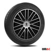 Sparco Bergamo Tapacubos 14 Pulgadas Universal Negro Plata ABS Plástico