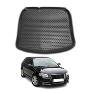 OMAC Bandeja Maletero Alfombrilla para Audi A3 8P Sportback 2003-13 Negro TPE