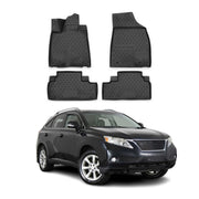 OMAC Alfombrillas De Coche para Lexus RX350 2009-2012 Negro Goma TPE 4Pza