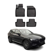 OMAC Premium Alfombrillas De Coche para Volvo XC60 2017-2024 Negro TPE Goma 4Pza