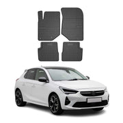 OMAC Alfombrillas De Coche para Opel Corsa F 2019-2026 Negro Goma TPE 4Pza