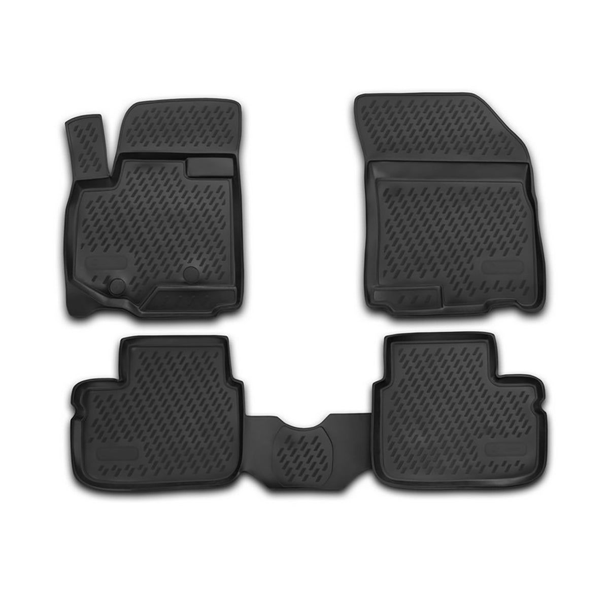 OMAC Alfombrillas De Coche para VW ID.4 2020-2024 Negro Goma TPE 3Pza