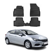OMAC Alfombrillas De Coche para Opel Astra K 2015-2021 Negro Goma TPE 4Pza