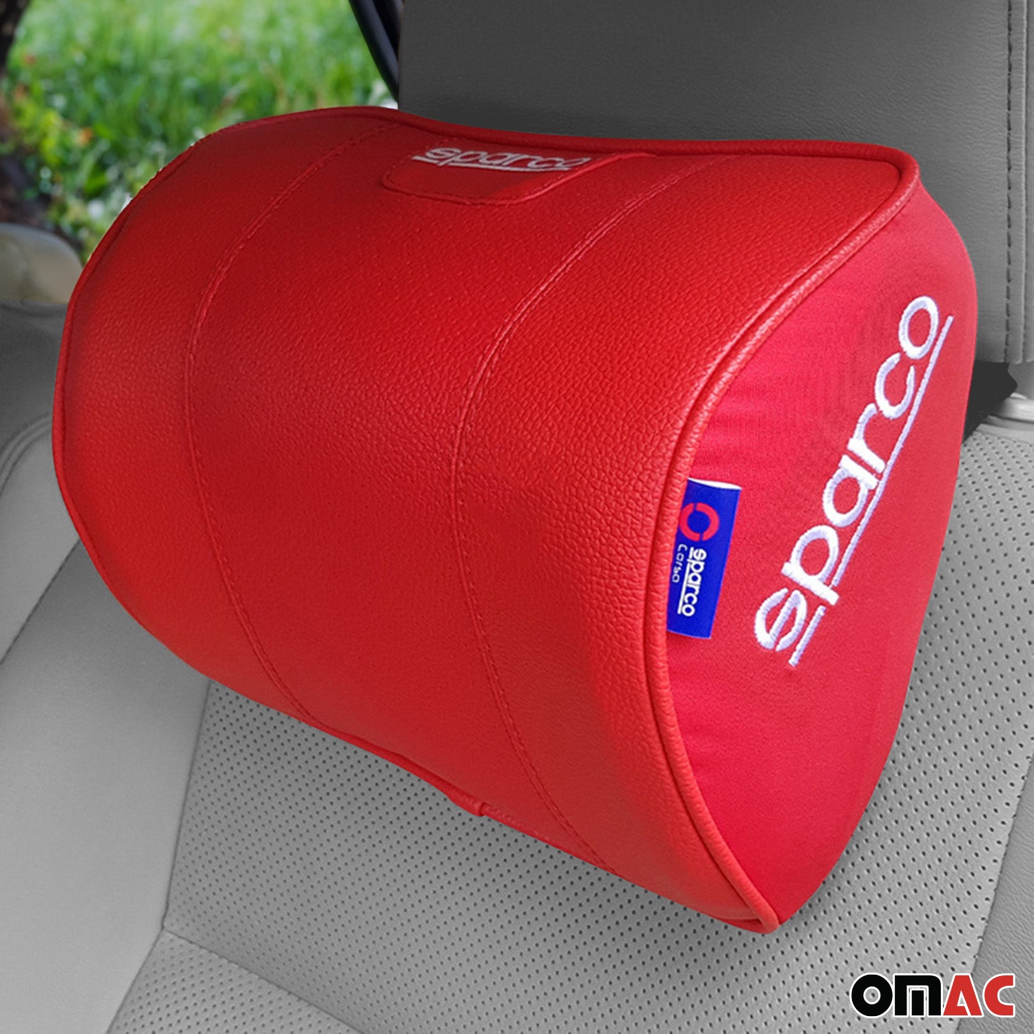 Sparco Cuello Soporte lumbar para de Automóvil Universal Rojo