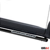 Par de Estribos Barras Laterales para Opel Crossland X 2017-2025 Negro Acero
