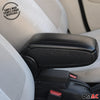 Negro Reposabrazos Consola para Renault Clio 2019-2025 Negro PU Cuero Plástico