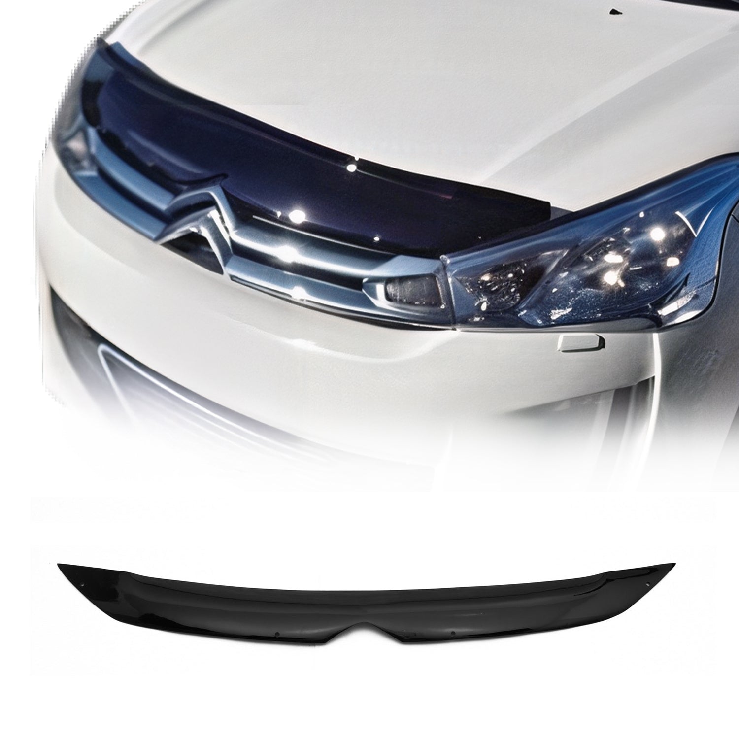 Deflector de Capó para Citroen C4 Aircross 2012-2017 Oscuro Brillante Acrílico