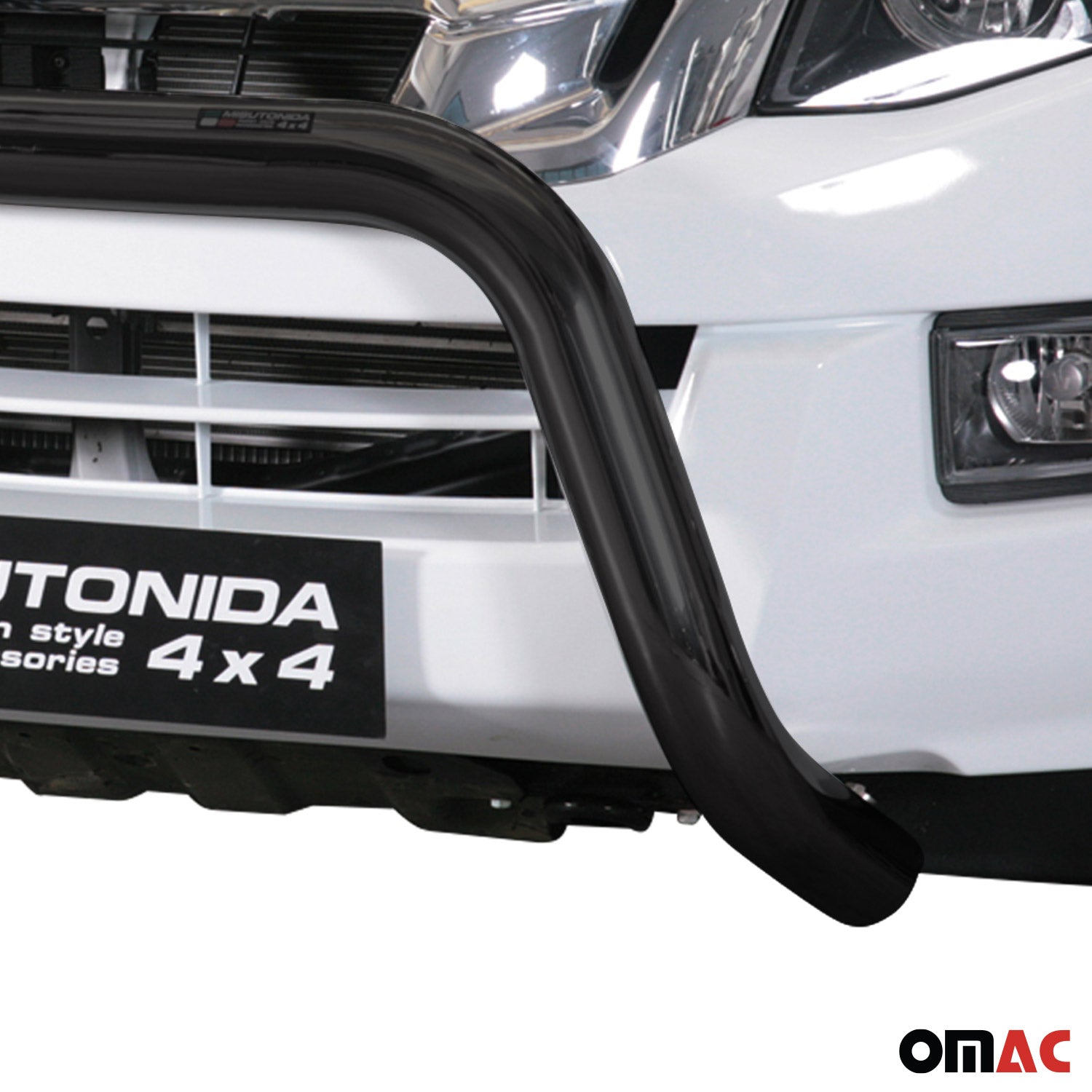 Bull Barra Frontal para Isuzu D-Max 2012-2019 Negro Acero 1Pza