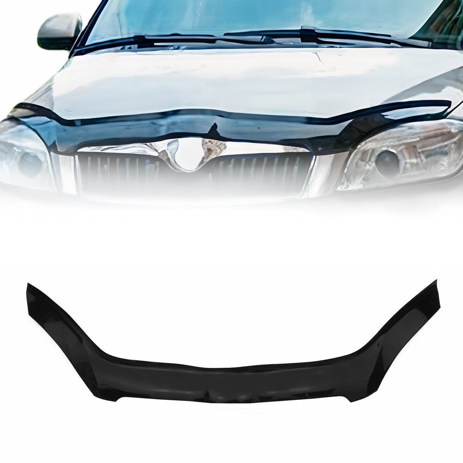 Deflector de Capó para Skoda Roomster 2006-2010 Oscuro Brillante Acrílico