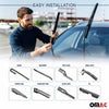 16" Limpiaparabrisas delantero Universal Negro Goma