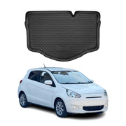 OMAC Bandeja Maletero Alfombrilla para Mitsubishi Space Star 2012-2016 Negro TPE