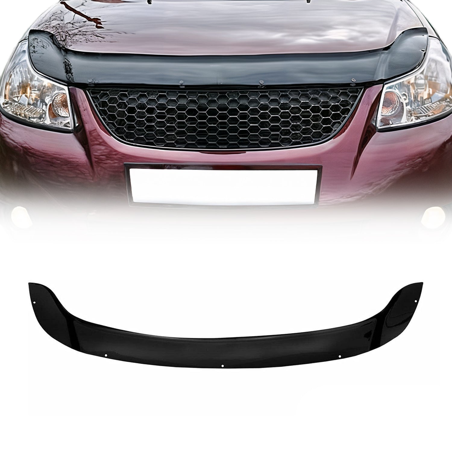 Deflector de Capó para Suzuki SX4 2006-2014 Oscuro Brillante Acrílico