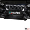 Bull Barra Frontal para Seat Ateca 2021-2025 Negro Brillante Acero 1Pza