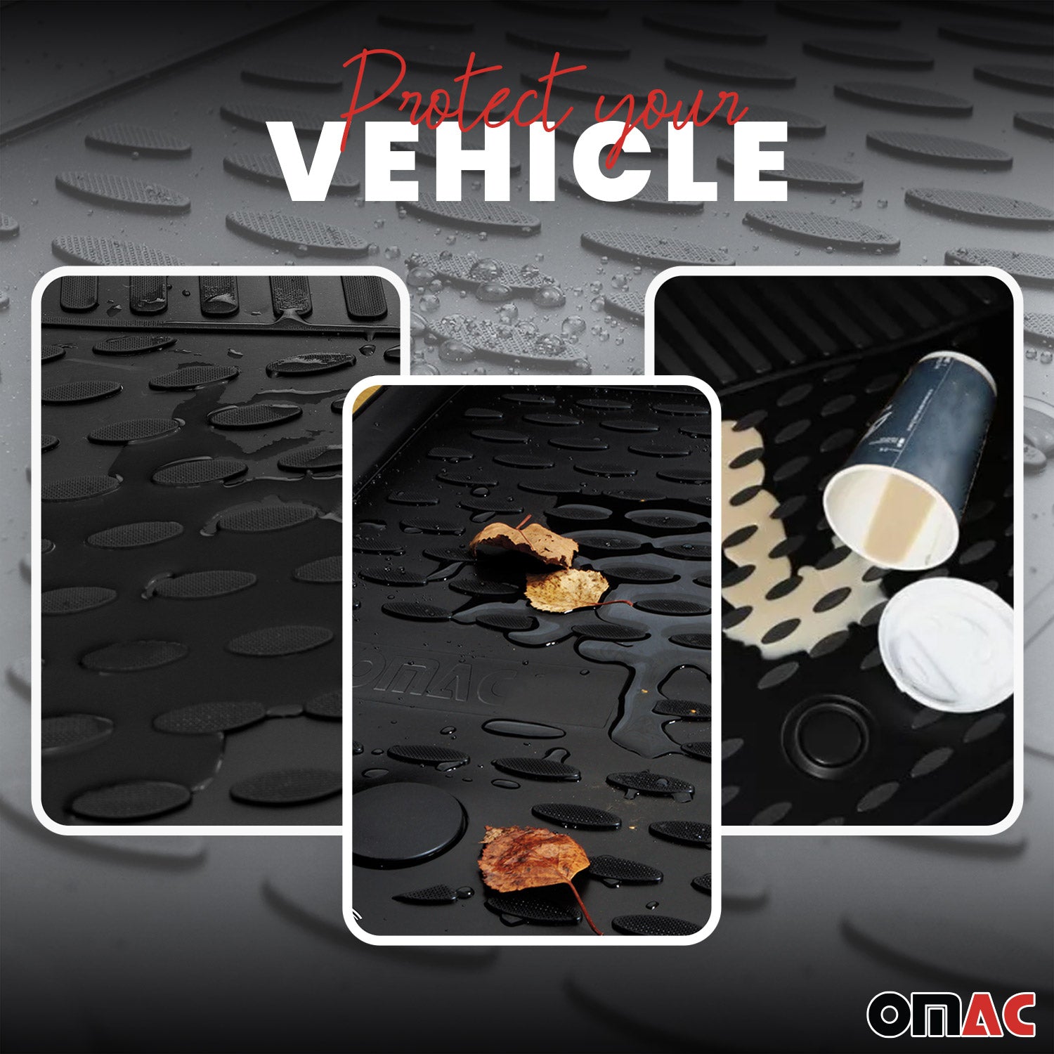 OMAC Alfombrillas De Coche para Mercedes G Class W463 1990-2018 Negro TPE 4Pza