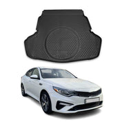 OMAC Bandeja Maletero Alfombrilla para Kia Optima 2015-2021 Negro Goma TPE 1Pza