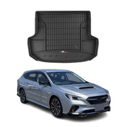 OMAC Premium Bandeja Maletero Alfombrilla para Subaru Levorg 2014-2021 Negro TPE