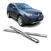 Par de Estribos Barras Laterales para Mitsubishi Outlander 2007-2009 Plata Acero