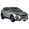 Bull Barra Frontal para Hyundai Tucson 2018-2021 Plata Brillante Acero