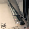 Par de Estribos Barras Laterales para Nissan Qashqai 2010-2013 Plata Acero 2x
