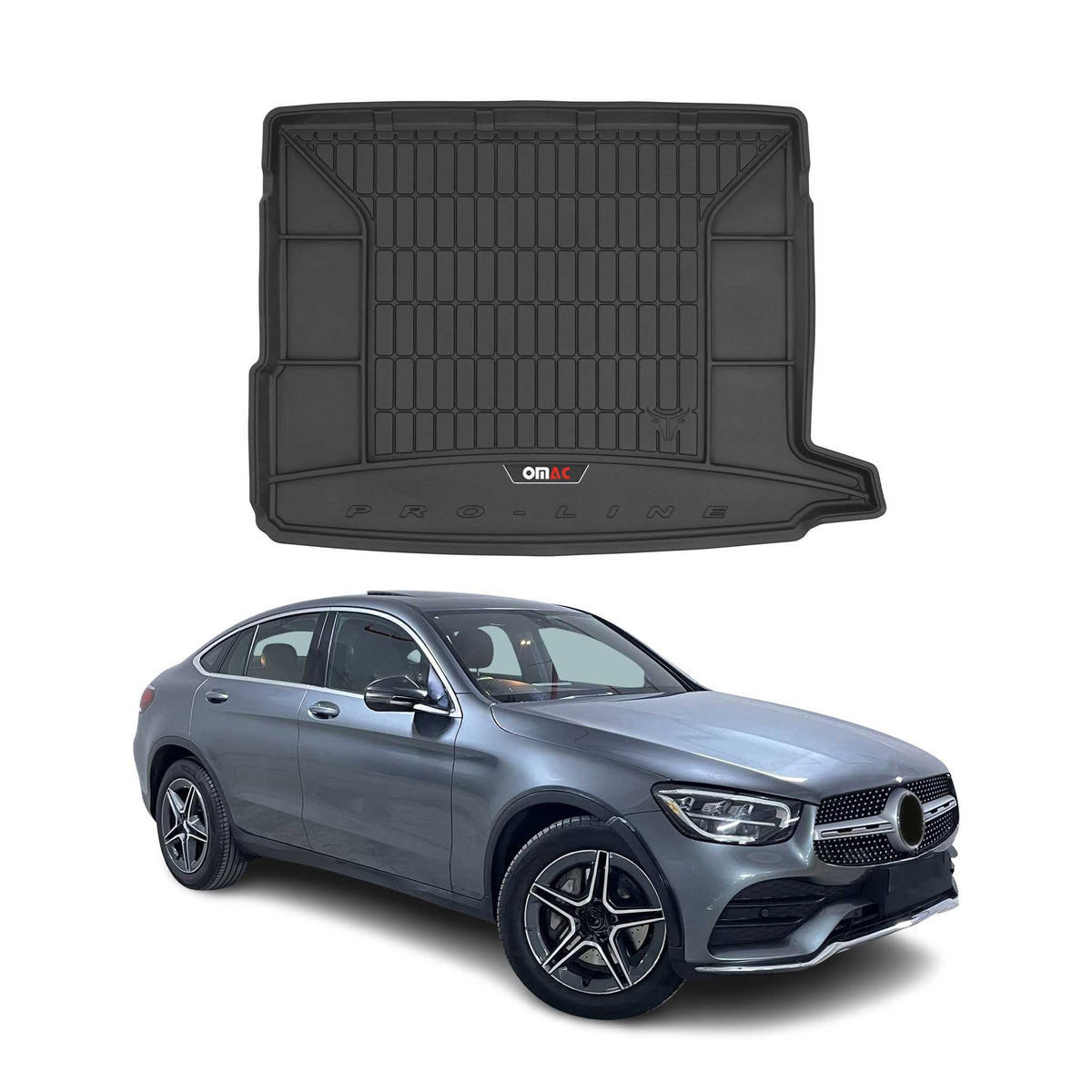 OMAC Premium Bandeja Maletero Alfombrilla para Mercedes GLC X253 2015-2019 TPE