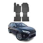 OMAC Alfombrillas De Coche para Toyota RAV4 2019-2025 Negro Goma 4Pza