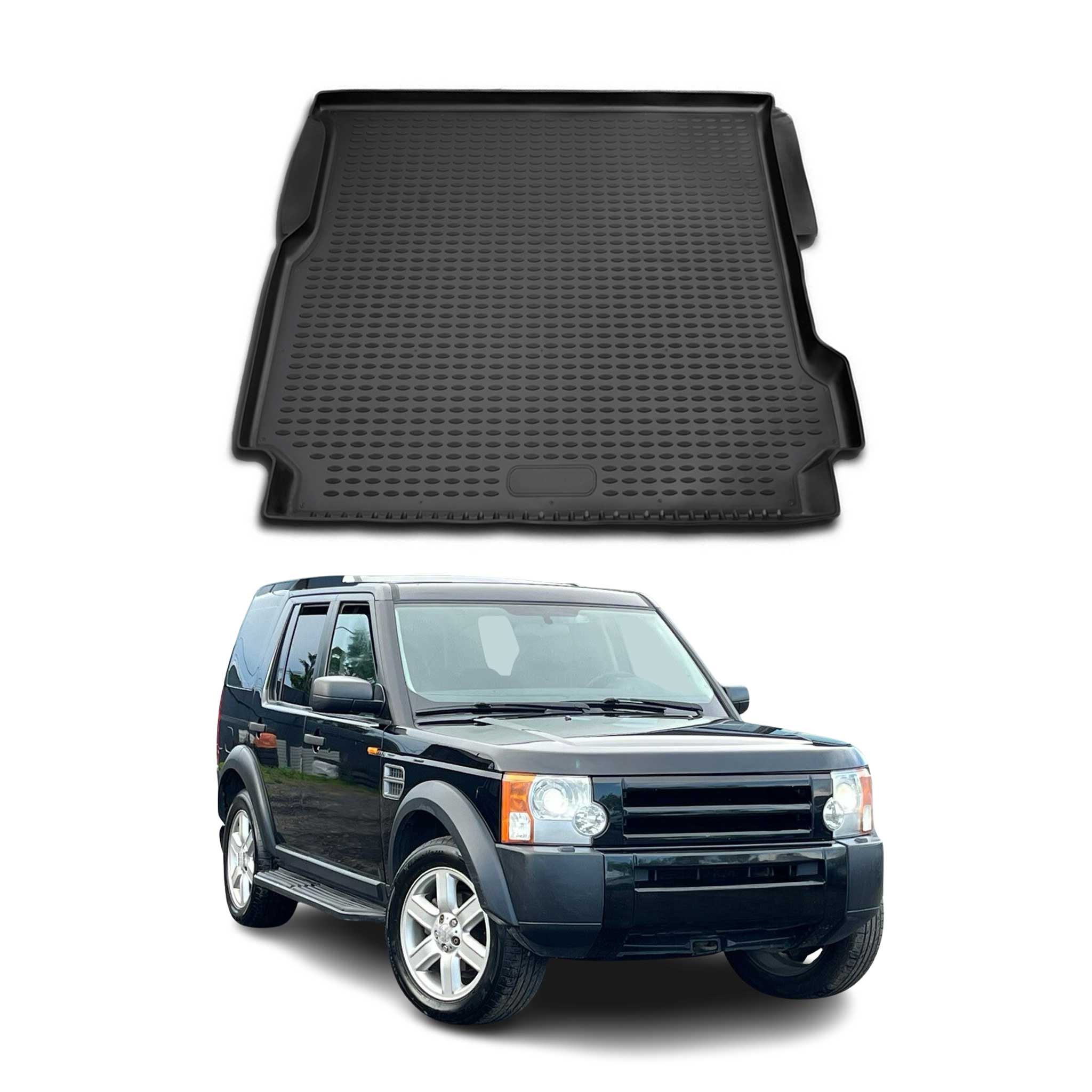OMAC Bandeja Maletero Alfombrilla para Land Rover Discovery 2004-2021 Negro TPE
