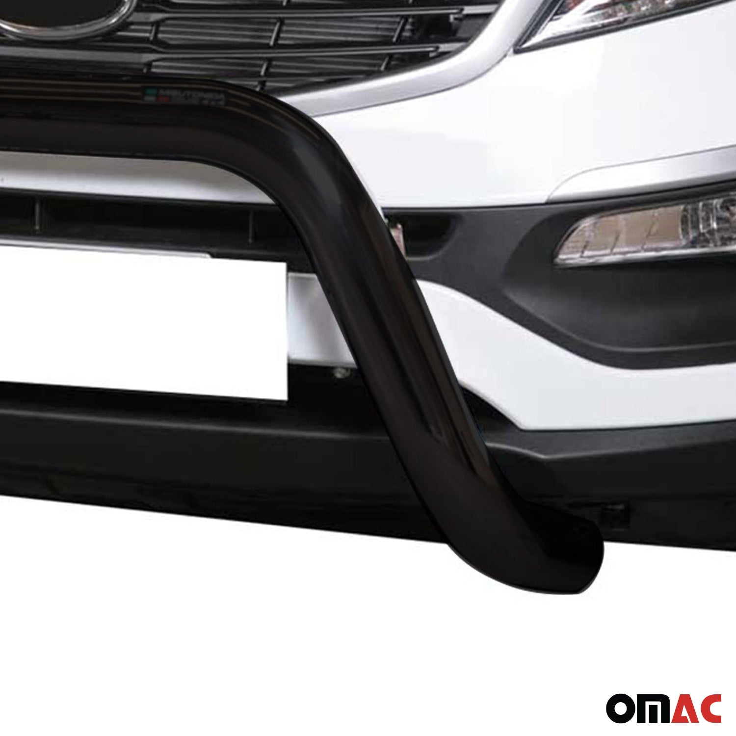 Bull Barra Frontal para Kia Sportage 2010-2015 Negro Brillante Acero 1Pza