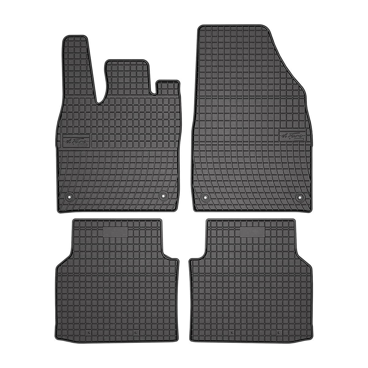 OMAC Alfombrillas De Coche para Skoda Enyaq 2020-2024 Negro Goma 4Pza