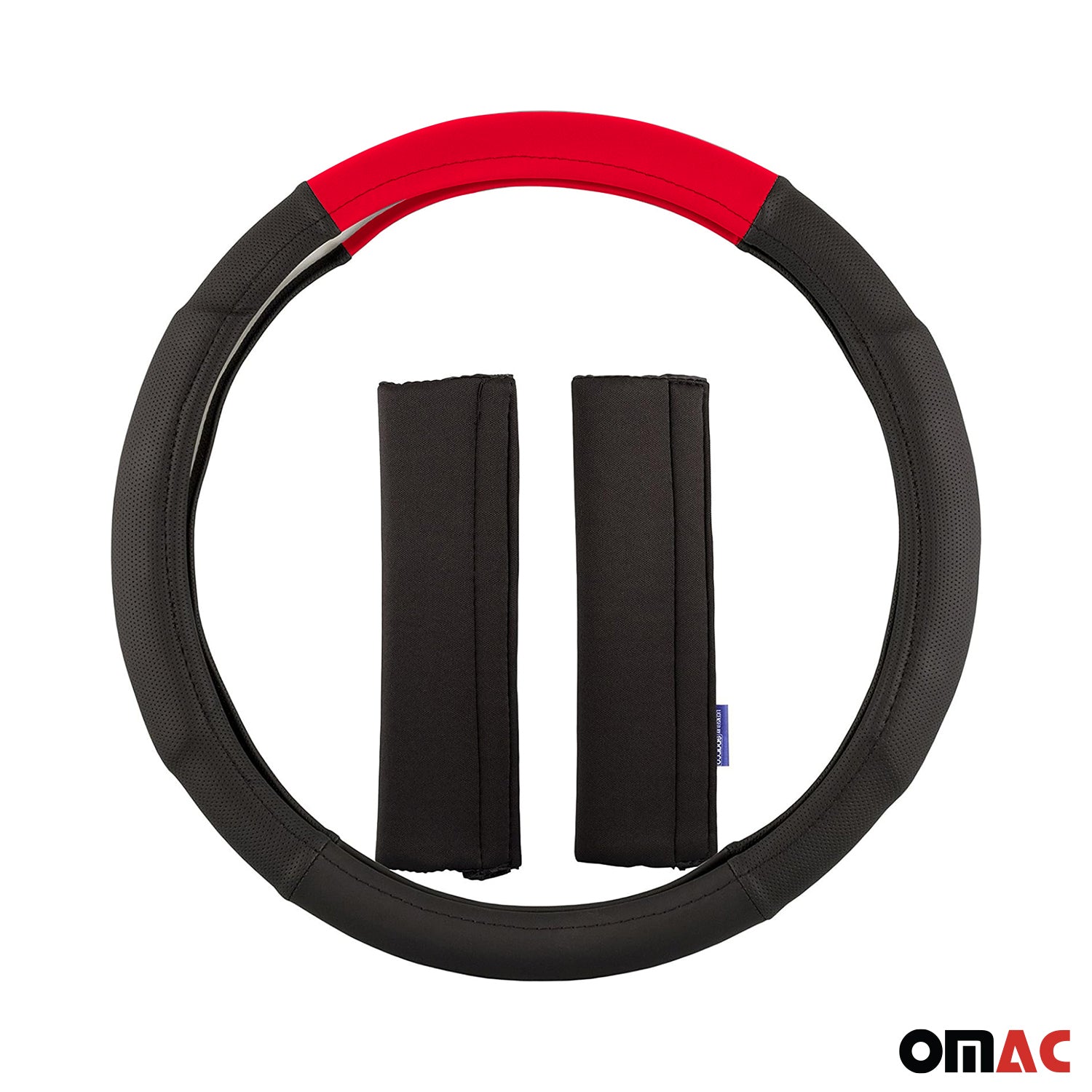 Sparco Cubierta de Para Volante de Automóvil Universal Negro Rojo