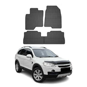 OMAC Alfombrillas De Coche para Chevrolet Captiva 2006-2018 Negro Goma 4Pza