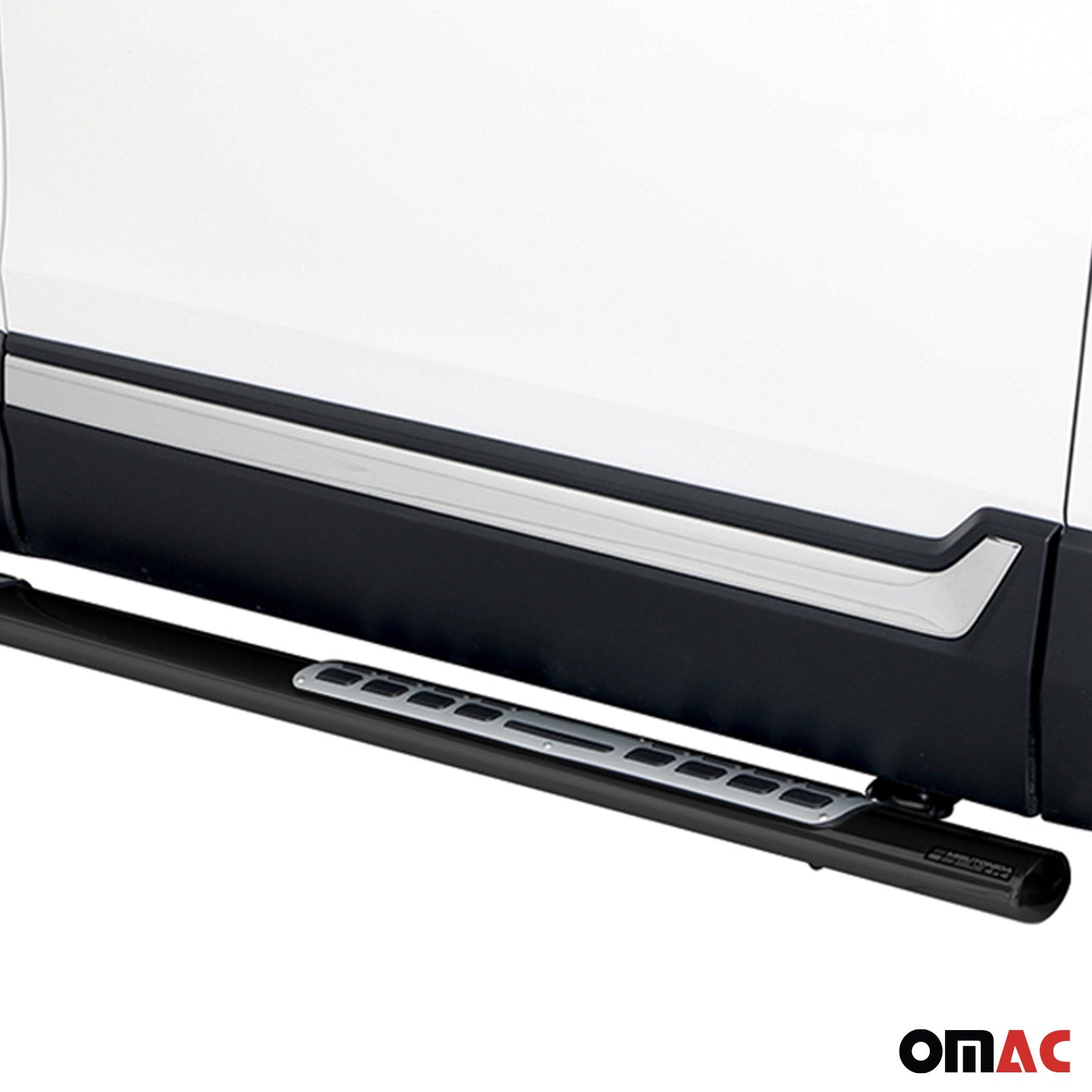 Par de Estribos Barras Laterales para Honda CR-V Hybrid 2019-2025 Negro Acero