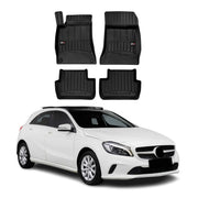 OMAC Premium Alfombrillas De Coche para Mercedes A Class W176 2012-2018 Goma 4x