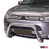 Bull Barra Frontal para Mitsubishi Outlander 2013-2015 Plata Brillante Acero